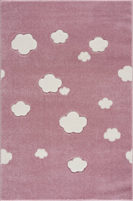 Kinderteppich Wolken rosa | Livone Teppich online kaufen