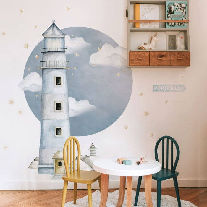 Kinderzimmer Wandsticker Leuchtturm maritim online kaufen - harmony ambiente