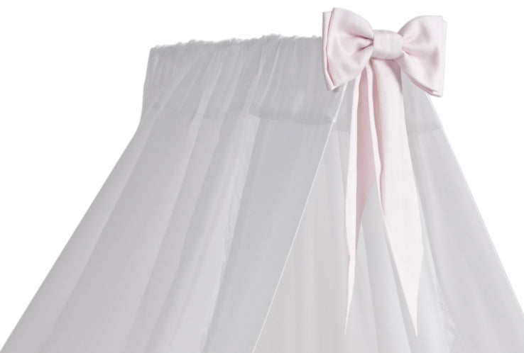 Betthimmel mit rosa Masche inkl. Ständer - Baldachin für Babybzimmer bei Harmony Ambiente online kaufen