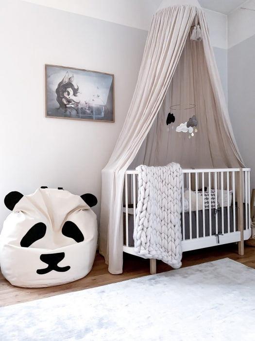 Bini Kinder Sitzsack mit Panda-Gesicht