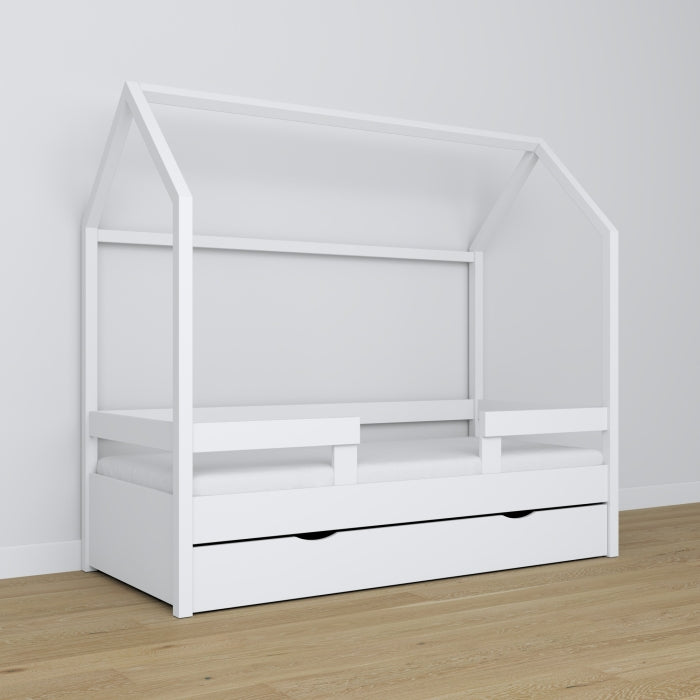 Hausbett 90x200 Vollholz handgefertigt - Kindermöbel nach Maß Wien