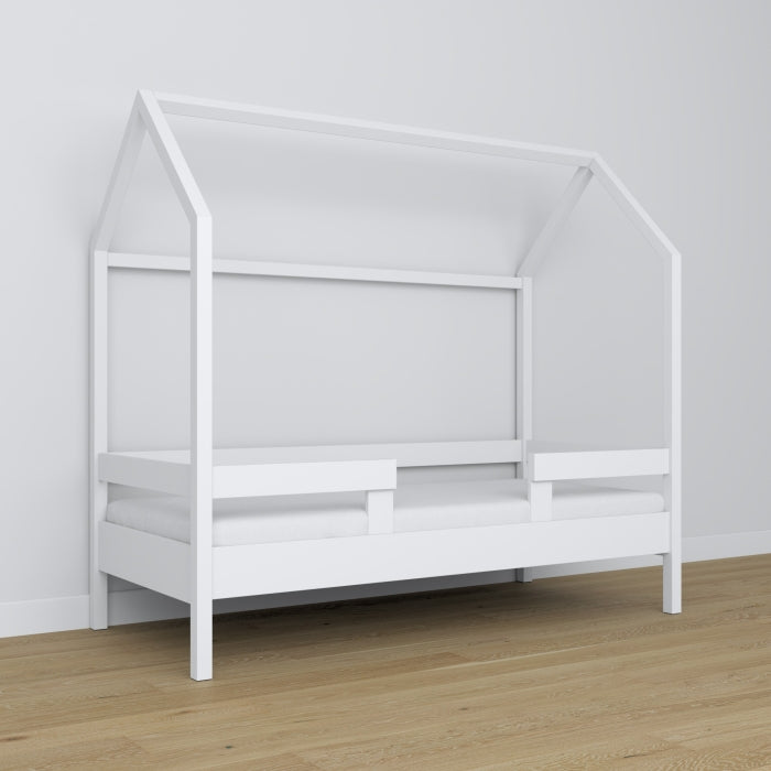 Hausbett Simply 90x200 Vollholz mit Rausfallschutz - Kindermöbel nach Maß Wien
