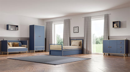 Modernes Kinderzimmer Set 3 teilig NEW YORK in Blau | www.harmony-ambeinte.at