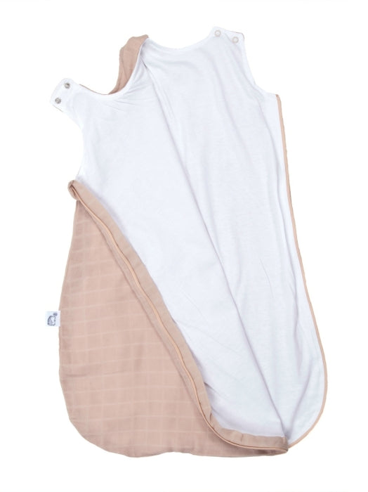 Sommer Schlafsack mit Kragen camel